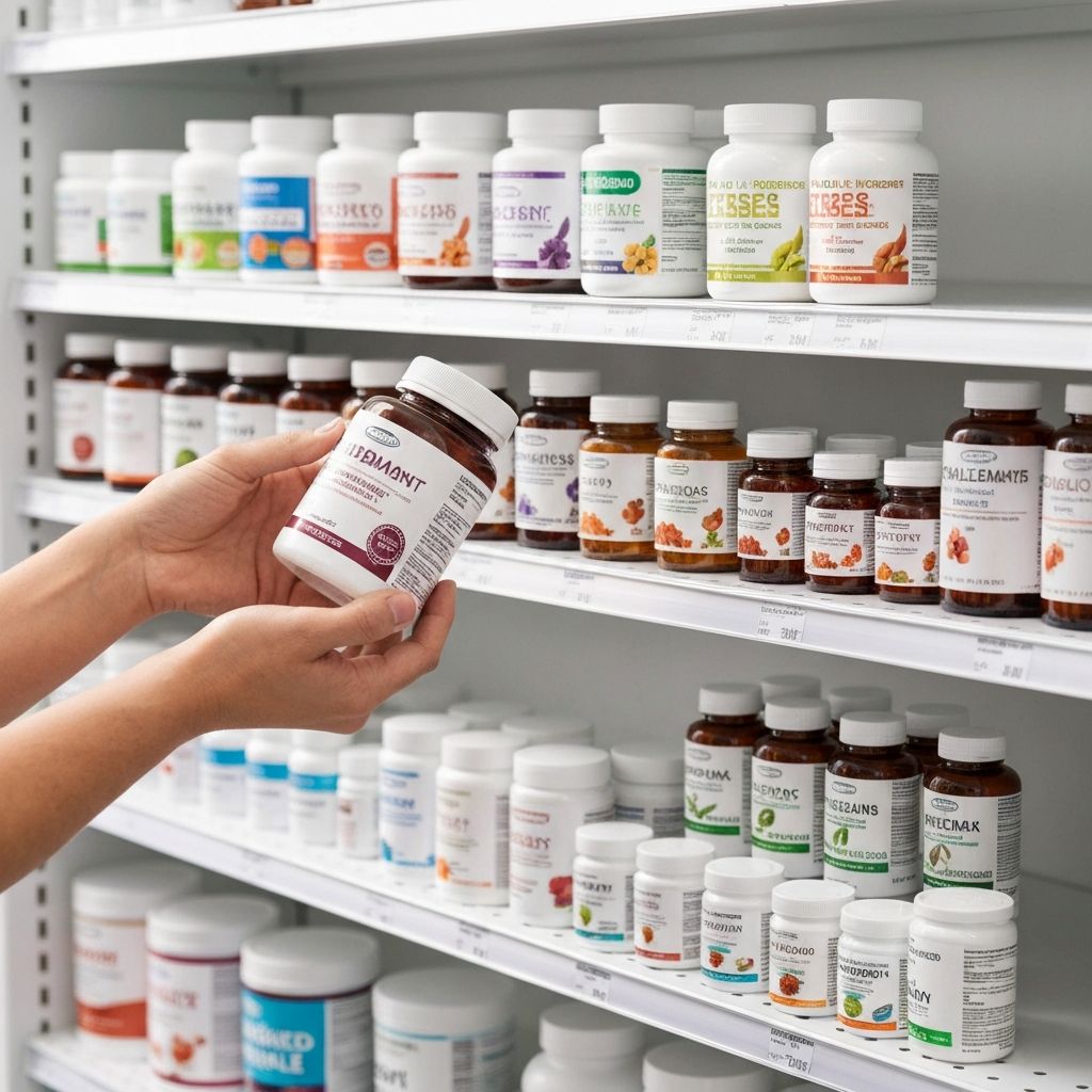 Customer browsing through organized product categories